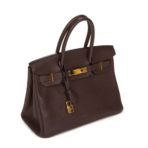 Privé Porter - 🗝 Hermès 30cm Birkin Nata Clemence Leather Gold