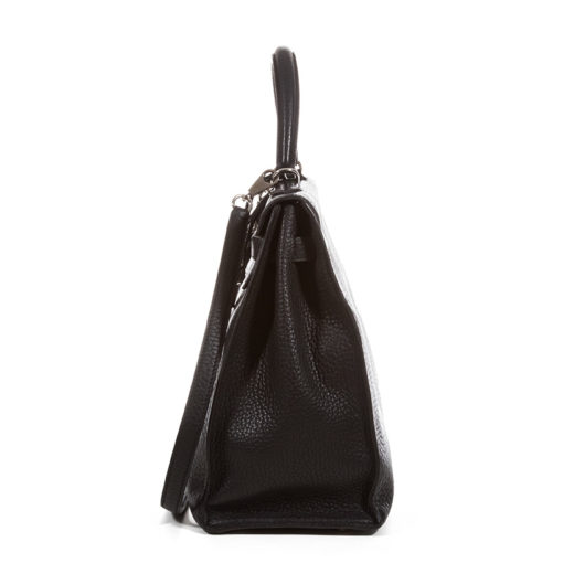 Louis Vuitton Alma MM Black Epi Leather Satchel Handbag – Mills