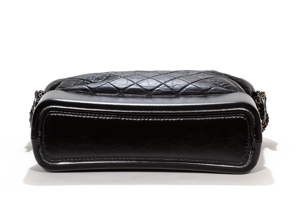 CHANEL bag GABRIELLE Large Model Black Copper Leather ref.156705