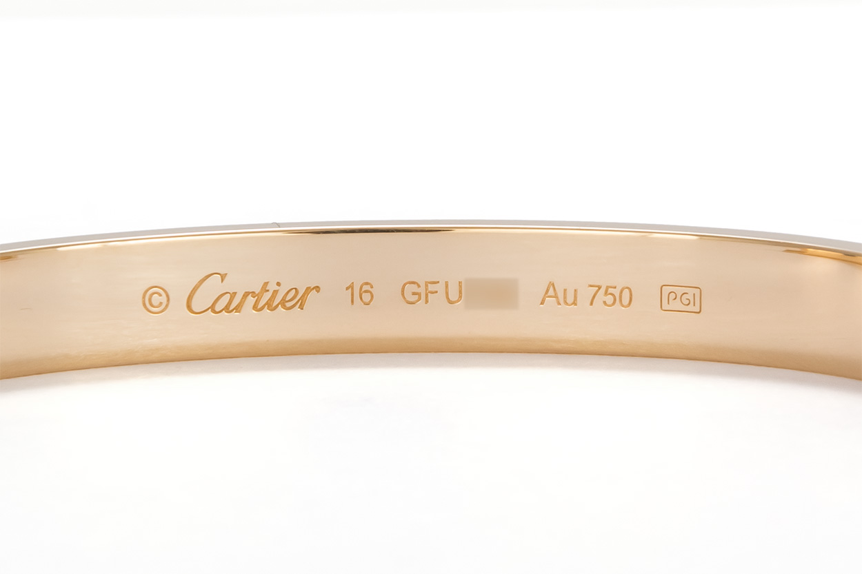 Cartier 18K Yellow Gold Love Bangle Bracelet 16 - Ideal Luxury