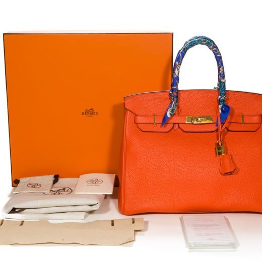 Hermès // 2002 Rouge H Taurillon Clemence Crinoline Birkin 35 Bag – VSP  Consignment