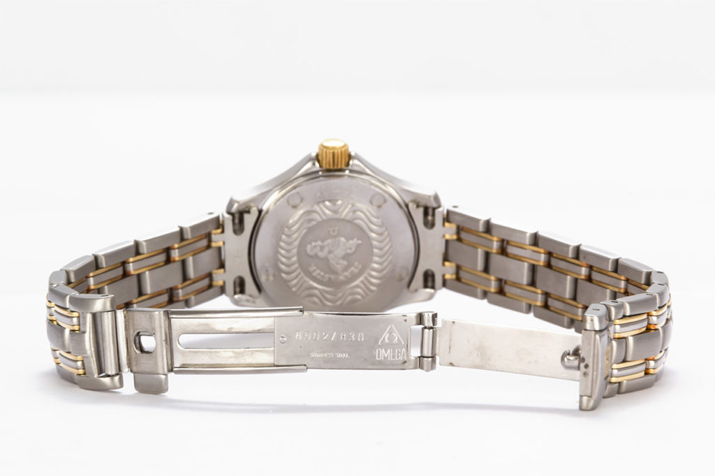 Omega Ladies Two Tone Seamaster 120m Quartz Watch - Ideal Luxury