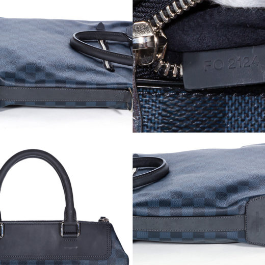 Greenwich tote cloth satchel Louis Vuitton Blue in Cloth - 28574688