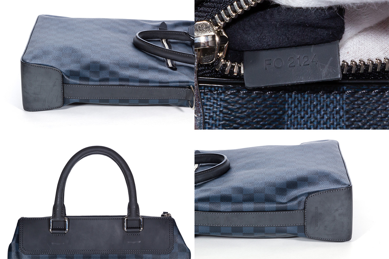 Blue Louis Vuitton Damier Cobalt Greenwich Satchel – Designer Revival