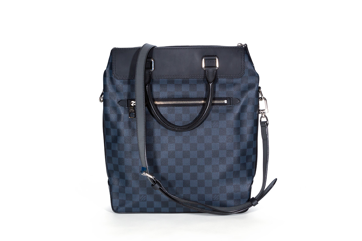 Louis Vuitton Backpack Newport Damier Cobalt Black/Midnight Blue in  Canvas/Leather/Nylon with Silver-tone - US