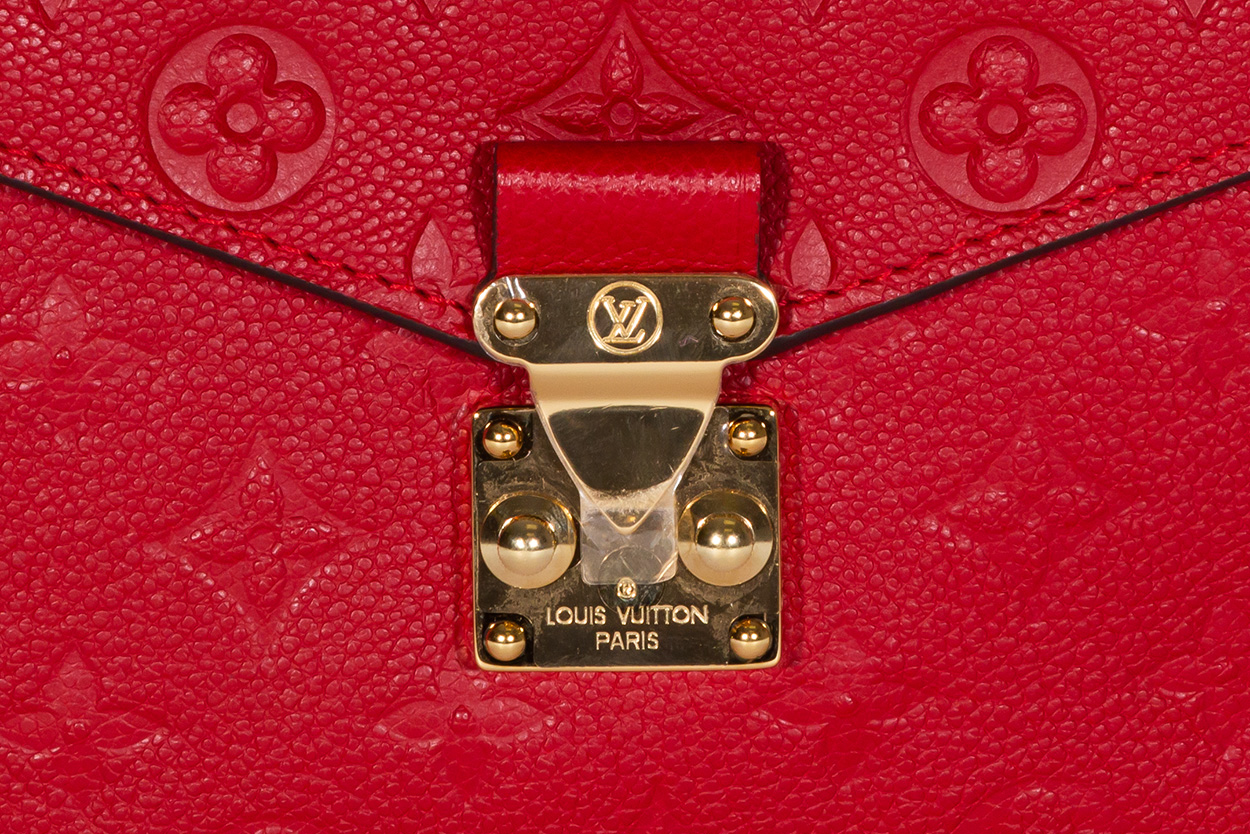 Louis Vuitton Empreinte Pochette Metis Scarlet Red Crossbody - Body Logic