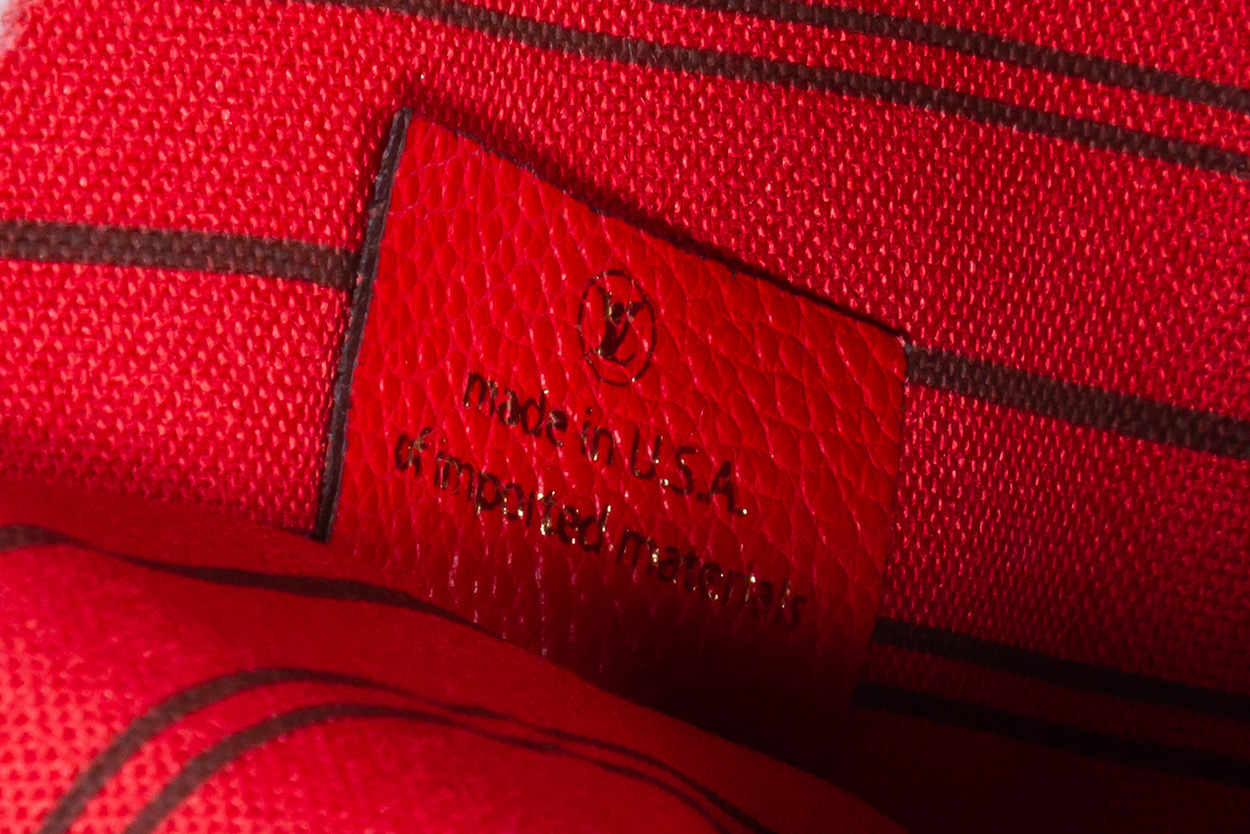 Louis Vuitton Pochette Métis Empreinte Cerise Red Leather Cross Body Bag