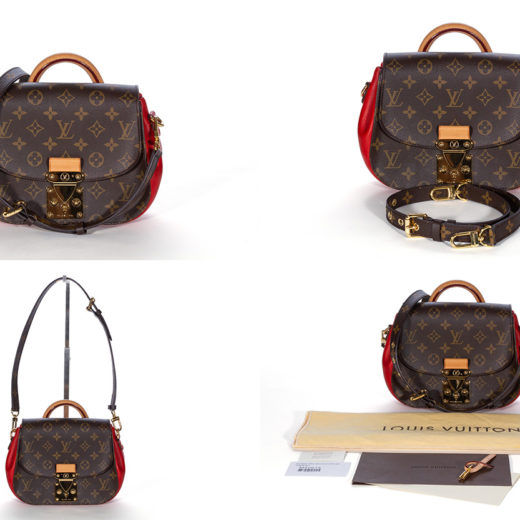 Louis Vuitton LOUIS VUITTON Almintou 2way Handbag Brown X Red