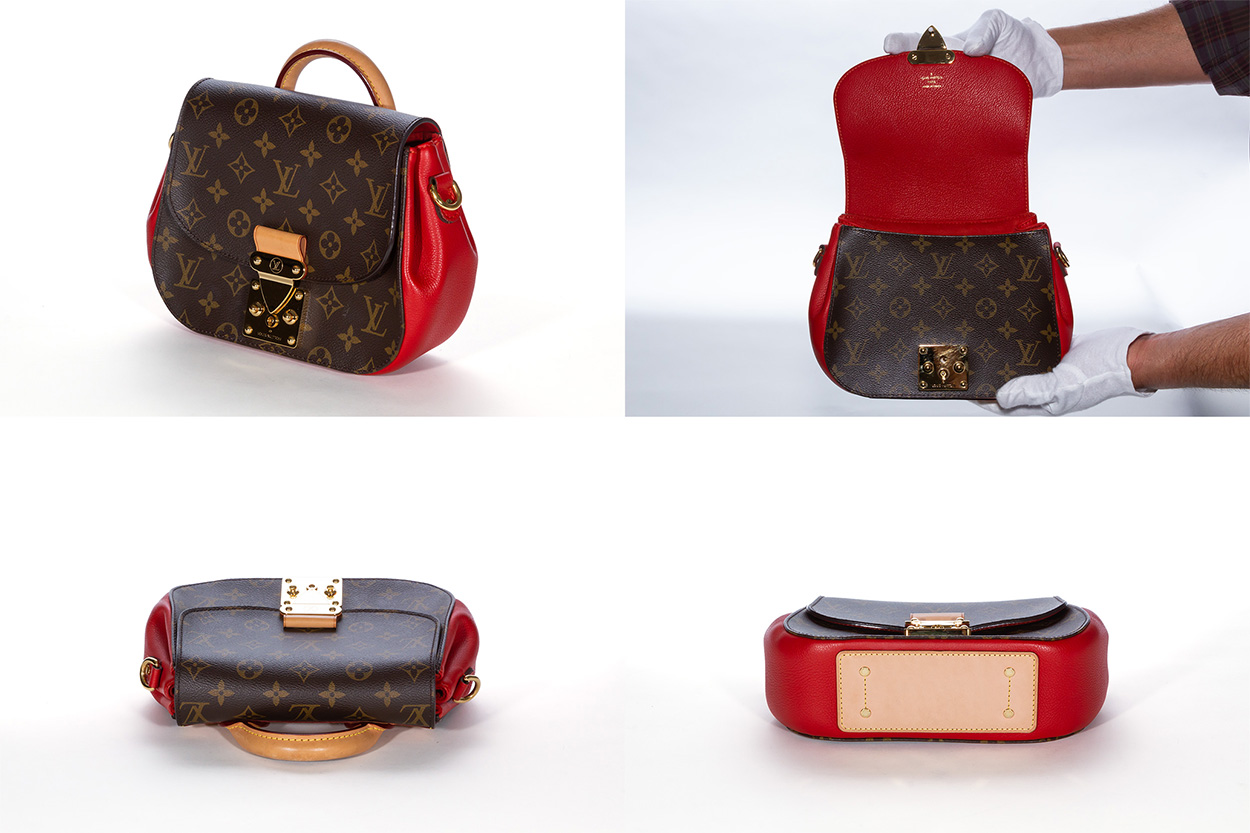 Louis Vuitton, Bags, Has Tag Code Inside Sleek Lv Redbrown Lv Logos