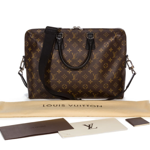 Louis Vuitton Greenwich bag in damier canvas with ecru vachette