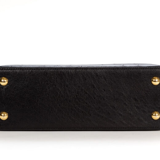 Louis Vuitton Capucines PM Black Ostrich Leather Crossbody Handbag N94918