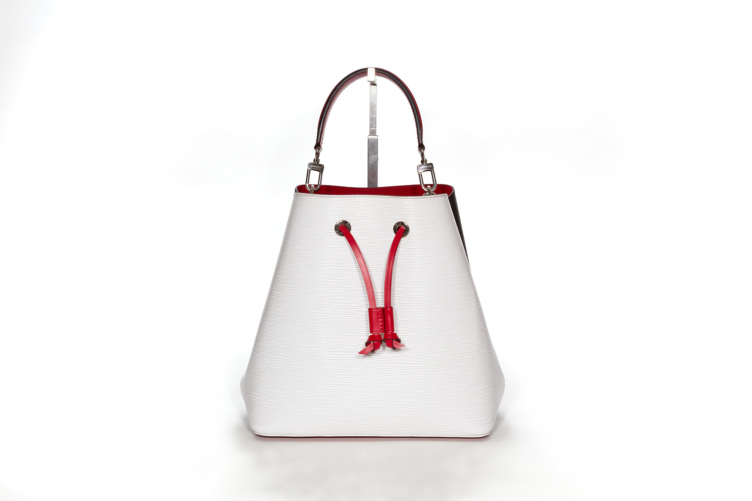 LOUIS VUITTON M55394 2WAYShoulder Neonoe Handbag White / black / red Epi  L
