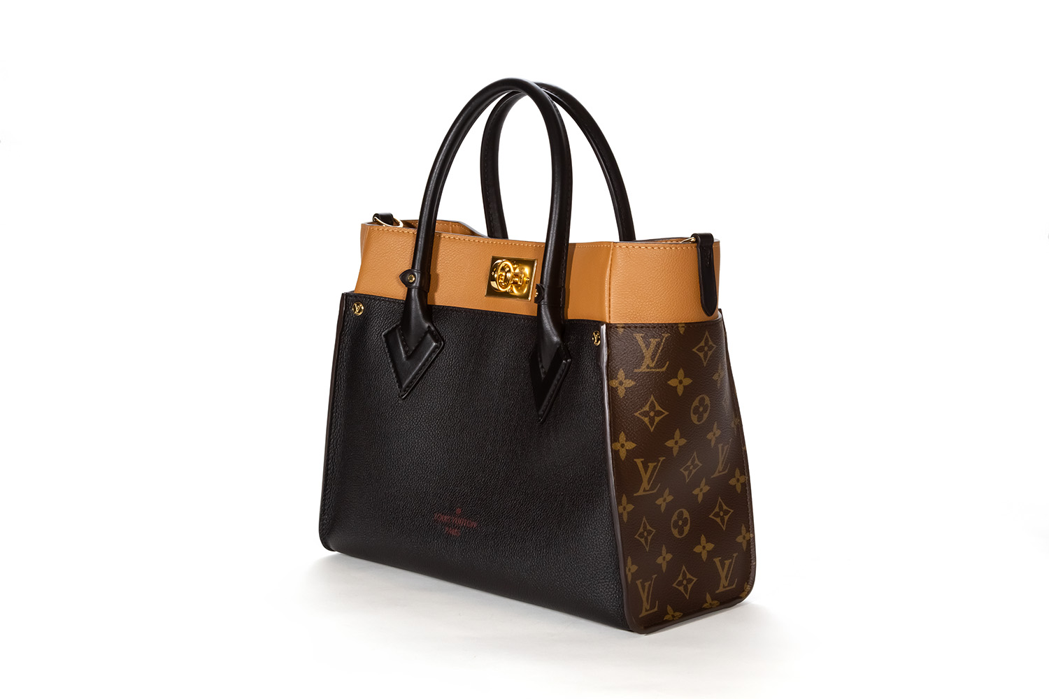 On my side leather tote Louis Vuitton Black in Leather - 34672643