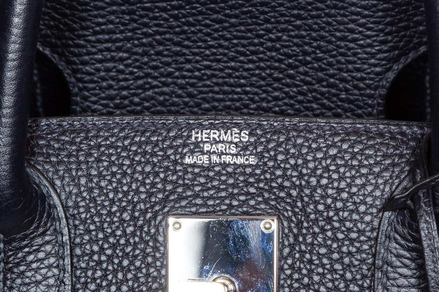 Hermes Barenia Black Lyn Bag With Working Clock !