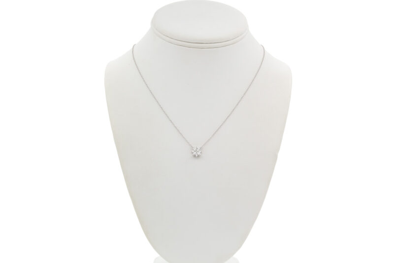 Tiffany & Co. Victoria Cluster Platinum & Diamond Pendant Necklace ...
