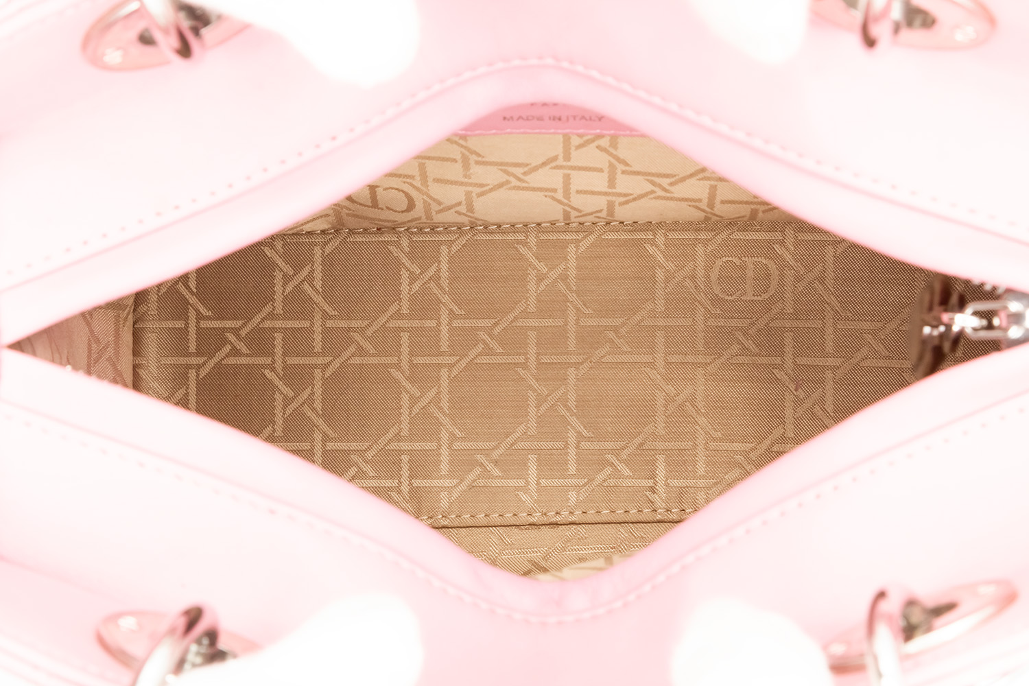 Christian Dior Medium Cannage Lady Dior Bag - Pink Handle Bags